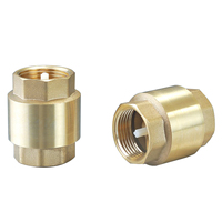 Clapet anti-retour à ressort en laiton BSP 1/2"-2" PN10/PN16 avec garantie BMAG de 3 ans, pour compteur d'eau manuel, à montage frontal, Italie