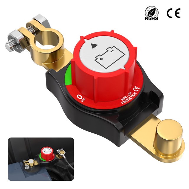 CE Rohs Top Post 250A Battery Disconnect Switch 12V-48V Battery Kill Switch on off OEM Manufacturer for Automotive Marine