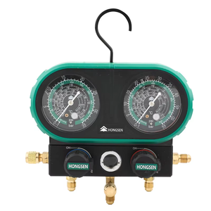 ホンセン HS-MVS60-101A デュアルゲージ HVAC メタル 自動車用エアコン圧力計キット メタルケース 0-100bar 1年保証 - Product Image 5