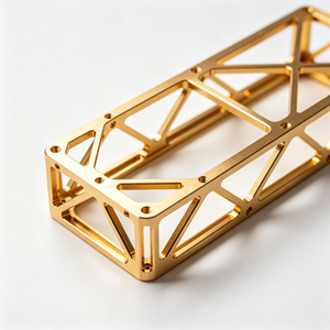 ชิ้นส่วนโลหะสแตนเลสกลึงด้วยเครื่อง CNC ชิ้นส่วนโลหะที่มีความแม่นยำสูง อุปกรณ์อุตสาหกรรมแบบกำหนดเอง โครงสร้างเคลือบทอง งานตัดลวดด้วยไฟฟ้า EDM แบบ 3 มิติ - Product Image 2
