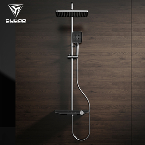 Nouveau produit : Ensemble de <span class=keywords><strong>douche</strong></span> mural 3 fonctions chaud/froid avec fonction pluie, <span class=keywords><strong>mitigeur</strong></span> de bain et <span class=keywords><strong>douche</strong></span> avec rangement pour salle de bain (USA) - Product Image 1