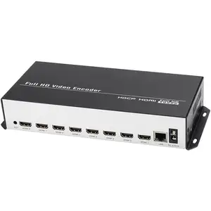 Unisheen 8 in 1 H.265 H.264 HDMI-IPビデオエンコーダー8チャンネルライブストリーミングエンコーダーHDエンコーダーH265