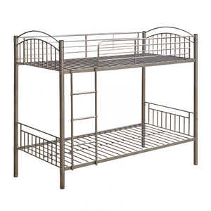 Современная студенческая двухъярусная Металлическая стальная двухъярусная кровать школьная двухъярусная металлическая двухъярусная кровать с лестницей - Product Image 4