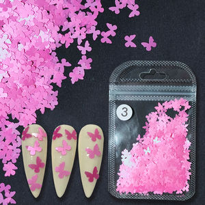 สติกเกอร์ติดเล็บรูปผีเสื้อ3D แต่งเล็บแบบกำหนดเองตกแต่งร้านเสริมสวยกันน้ำหรูหราเล็บสวยงามสำหรับเด็กผู้หญิง - Product Image 6