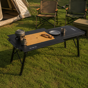Aluminum Alloy IGT Modular <b>Camping</b> Tabletop Expandable Spliced Outdoor Tabletop Set - Product Image 6