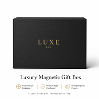 Boîte cadeau rigide magnétique portable de luxe écologique personnalisée, étanche, avec logo en relief, doublure en éponge, emballage en carton premium