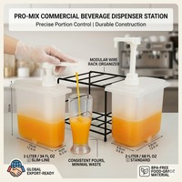 Pompe distributrice de sirop de qualité alimentaire avec conteneur de grande capacité pour la préparation de boissons dans les restaurants commerciaux