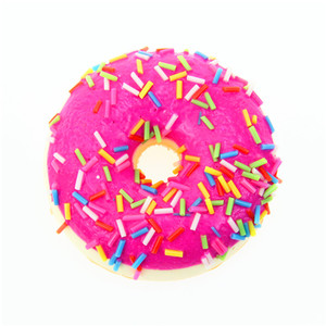 Khuyến mại mới lạ biểu tượng tùy chỉnh Donut Keychain PU Squishy Donut đồ chơi chống căng thẳng mềm Keychain - Product Image 5