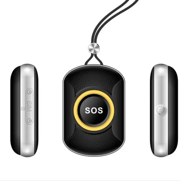 Panic Button Alert System Gps Sos 4g Gps Tracking Elderly Pendant Medical Plastic Web Platform Android APP IOS IP67 Waterproof