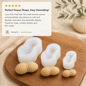 Stampo per Arachidi <span class=keywords><strong>Grandi</strong></span>, Medie e Piccole, Fai-da-Te, <span class=keywords><strong>in</strong></span> <span class=keywords><strong>Silicone</strong></span> Alimentare, Adatto al Forno, per Mousse e Caramelle - Product Image 4