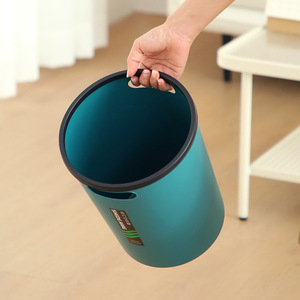 Cubo de Basura Cilíndrico Shedcang de 0.3 kg con Tapa Abierta para Interiores, Hogar, Oficina, Cocina y Baño - Product Image 2