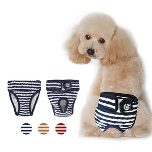 Yeniden kullanılabilir köpek bezleri Pet yıkanabilir bezi yumuşak pamuk malzeme köpek göbek bandı pantolon evcil köpekler için