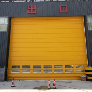 Porte rapide à enroulement en <span class=keywords><strong>PVC</strong></span> souple et alliage d'aluminium, design industriel moderne, pour entrepôt frigorifique, contrôle de la poussière, entrée à levage, vente en gros - Product Image 3