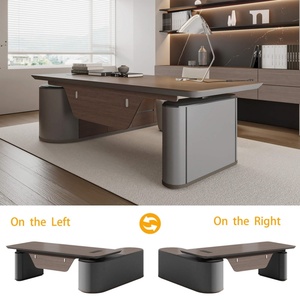 โต๊ะสำนักงานผู้บริหารพร้อมโต๊ะด้านข้างจัดส่งฟรีคลังสินค้าในสต็อก - Product Image 6