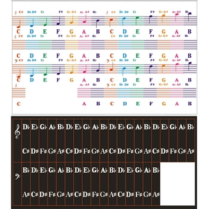 Wholesale Waterproof PVC Piano Key Labels No Residue Removable <b>Music</b> Note <b>Stickers</b> For <b>Music</b> Teaching Supplies - Product Image 3
