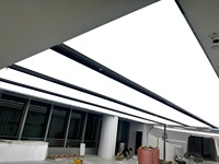 Panneau lumineux LED à film souple pour plafond - IP65, rétroéclairage UV, cadre en profilé aluminium pour restaurants, salles à manger, centres commerciaux