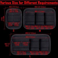 Panneau de sac élastique EDC personnalisé avec fixation auto-agrippante pour accessoires, organisateurs et pochettes de rangement pour sac à dos tactique
