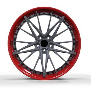 Rines de Aleación de Aluminio Forjado Personalizados, Diseño Multirradio en Y, Negro Brillante Mecanizado, 18 19 20 21 22 Pulgadas, Monobloque, para BMW y Mercedes - Product Image 1