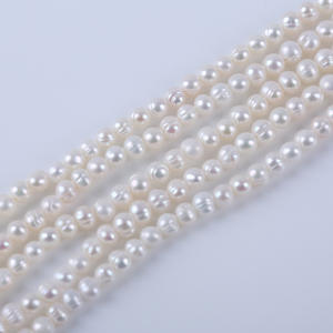 Perlas de Agua Dulce Naturales de Zhuji para Joyería Hecha a Mano, 18 cm, 4-4.5 mm, Perlas Sueltas Perforadas, Fabricante, Accesorios al por Mayor - Product Image 5