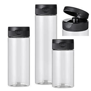 Bouteille souple en PET pour miel, <span class=keywords><strong>ketchup</strong></span>, sauce piquante avec bouchon à clapet en silicone, 200ml, 250ml, 360ml, forme cylindrique, vente en gros - Product Image 4