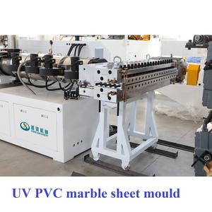 Dans la décoration de porte plaque UV panneau de feuille de <span class=keywords><strong>marbre</strong></span> PVC extrudeuse de feuille UV faisant la machine - Product Image 4
