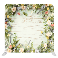 Fond de scène pour mariage, personnalisé, écologique, durable, avec cadre en aluminium et tissu tendu double face pour photomaton