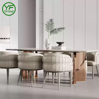 Nouvelle chaise de salle à manger de luxe italienne, cadre en acier carbone, éponge confortable, coussin doux, chaise de salle à manger moderne