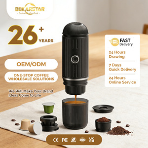 Macchina da Caffè Espresso Elettrica Portatile da 19 Bar con Autoriscaldamento per Viaggi, Strumenti per Caffè e Tè da Esterno, Ricaricabile USB - Product Image 1