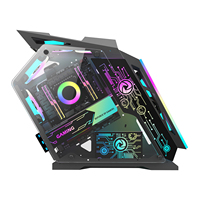 Boîtier de PC Gamer M-ATX AntarcChill avec panneau latéral en verre trempé et bande LED RGB – Vente en gros usine