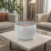 Meilleure vente Humidificateur d'air électrique USB ultrasonique Diffuseur d'arômes flammes de feu pour parfum d'huiles essentielles