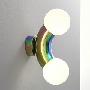 Lámpara de Pared Esférica de Acero Inoxidable y Vidrio de Diseño Creativo Nórdico Posmoderno, Diseño Personalizado para Iluminación de Pasillos y Corredores - Product Image 6