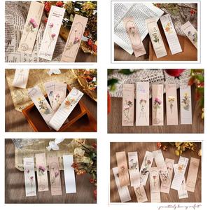 Signets en papier de fleur de doraking d'ongle d'oeil de poulet pour des amants de livre, signets en boîte ensemble comme cadeaux pour des étudiants - Product Image 5