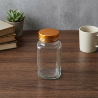 Mattierte Transparente Kapsel-Flasche, Medizinische Weithalsglas-Reagenzflasche, Reagenz-Dosierflasche