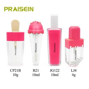 Marketing kreative Kosmetik Eis Lip gloss Tube 10g leere Lip gloss Behälter Kunststoff verpackung kunden spezifische Verarbeitung