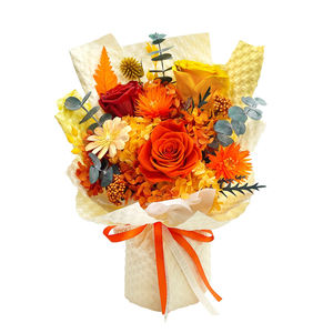 Cadeau pour la fête des mères, bouquet <span class=keywords><strong>de</strong></span> fleurs <span class=keywords><strong>de</strong></span> carnation rose préservées au toucher réel, couleur douce au choix - Product Image 5
