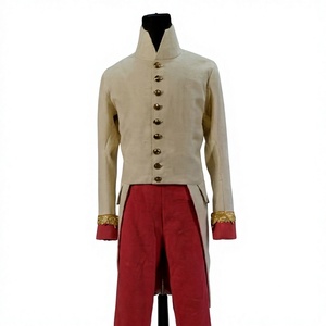 Manteau d'hiver vintage pour homme en laine polaire longue, col montant, simple boutonnage, tricoté, avec logo personnalisé - Product Image 1