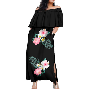 Vestidos Midi con Estampado Tribal Tapa Tonga, Elegantes y a Precio de Mayoreo, Vestidos Samoanos para Mujer, Tallas Grandes, Ropa Polinesia - Product Image 6