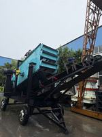 Neue Mobile 1237-3 Deck 3-Schicht-Vibrationssiebmaschine für den tragbaren Einsatz im Steinbruch zur Mineralien- und Erzsortierung