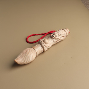 Pinceau de calligraphie en bois de pêche sculpté Dragon et Phénix, style chinois, cadeau décoratif - Product Image 4