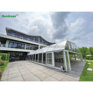 Jardin d'hiver rétractable Salles de soleil et maisons en verre en aluminium préfabriquées Terras coulissantes pliables à toit en forme de véranda - Product Image 3