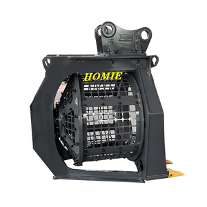 HOMIE Nouveau <span class=keywords><strong>mini</strong></span>-bucket de criblage pour excavatrice, accessoire de criblage <span class=keywords><strong>rotatif</strong></span> pour le tri du sol, du sable et des pierres - Product Image 1