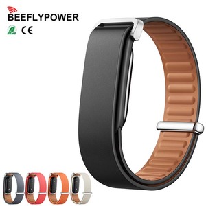 BEEFLYPOWER Nouveau <span class=keywords><strong>bracelet</strong></span> sport pour homme et femme en <span class=keywords><strong>cuir</strong></span> véritable, <span class=keywords><strong>bracelet</strong></span> de montre magnétique de remplacement pour Google <span class=keywords><strong>Fitbit</strong></span> Air - Product Image 1