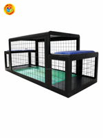 Table de football de table avec terrain en gazon artificiel et structure en fer pour centre de divertissement et salle de jeux