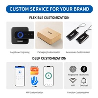 OYO Serrures biométriques à mortaise européennes/ANSI Serrure de porte à carte-clé d'hôtel Rfid de haute sécurité Serrure intelligente avec empreinte digitale