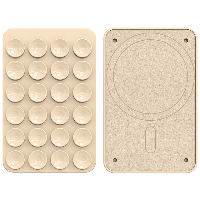 Magnetic Real Silicone Suction Cup for iPhone Holder Microfiber Back Phone Accessories Phone Mount Stand Custom Design Portable