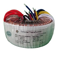 Transformateur de puissance toroïdal monophasé pour amplificateurs audio, élévateur de tension d'entrée 0-220V-240VAC à 20-0-20V 3A/45V 1A/12V 1A 177VA