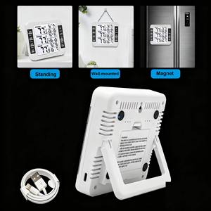 デジタルワイヤレス冷蔵庫冷凍庫温度計 2つのリモートセンサー付き 高低温リミットアラーム データロガー - Product Image 4