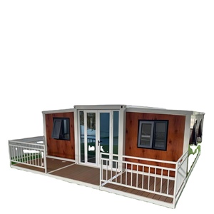 China 20Ft 40Ft Marco de acero Moderno Prefab Contenedor plegable Villa Ampliable Plegable Impermeable Dormitorio Sala de estar - Product Image 1