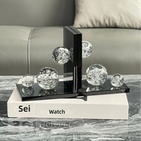 Support de Livre Créatif en Cristal Artificiel pour Bureau, Décoration de Bureau avec Serre-Livres et Support de Style Chinois Moderne