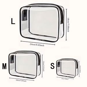<b>Transparent</b> High Quality PVC Zipper Foldable Letter Pattern Travel for Electronics Organizer Cosmetic <b>Makeup</b> Pouch <b>Bag</b> - Product Image 6